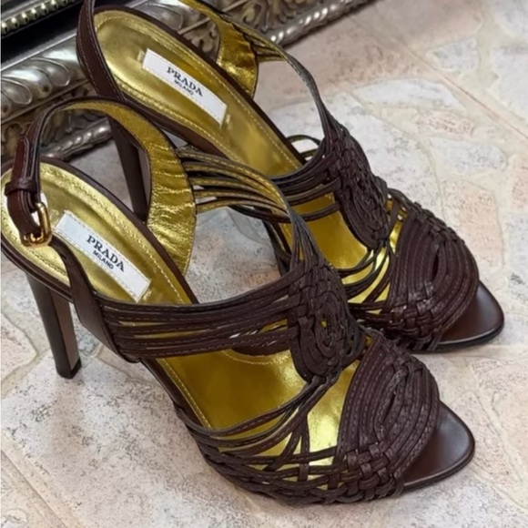 Prada Heels WORN ONCE - Picture 1 of 5